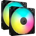 Case Fan 14cm Corsair Fan RS140 ARGB PWM 2x14cm Black