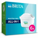 Ανταλλακτικά Φίλτρα Νερού Brita Maxtra Pro 6pcs White (1050887)