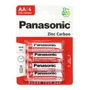 Μπαταρίες Zinc Panasonic Carbon, Aa/Lr6, 1.5V, 4τμχ