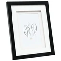 Κορνίζα τοίχου Deknudt S65KK2 black 13x13 Wood double Passepartout