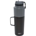Θερμός Asobu Twin Pack Bottle with Mug Black, 0.9 L + 0.6 L