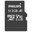 Κάρτα Μνήμης microSDXC 512GB Philips Class 10 UHS-I U1 incl. Adapter