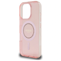 Guess GUHMP16LPFTDTEP Apple iPhone 16 Pro hardcase IML Rhinestones MagSafe pink