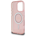 Guess GUHMP16LPFTDTEP Apple iPhone 16 Pro hardcase IML Rhinestones MagSafe pink