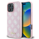 Guess GUHMP16LPGPYSP Apple iPhone 16 Pro hardcase Peony Script Logo MagSafe pink