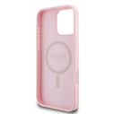 Guess GUHMP16LPGPYSP Apple iPhone 16 Pro hardcase Peony Script Logo MagSafe pink