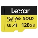 Κάρτα Μνήμης microSDXC 128GB Lexar Professional GOLD UHS-II A1 C10 U3 V60