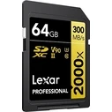 Κάρτα Μνήμης SDXC 64GB Lexar Professional 2000x UHS-II U3 ( 260/300 MB/s )