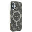 Guess GUHMP16MH4DTEW Apple iPhone 16 Plus hardcase IML 4G Background MagSafe brown