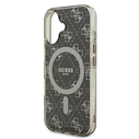 Guess GUHMP16MH4DTEW Apple iPhone 16 Plus hardcase IML 4G Background MagSafe brown