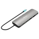 Docking Station i-tec USB-C Metal Nano 2x HDMI LAN 100W + charger 100W