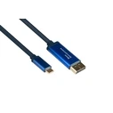 Καλώδιο DP Good Connections SmaFLEX USB-C to DP1.2 Blue 1,5m