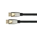 Καλώδιο DisplayPort Python 2.0 nylon braid Black 0,5m