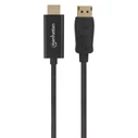 Καλώδιο DisplayPort Manhattan 4K@60Hz to HDMI 3m Black