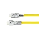 Καλώδιο HDMI Python HDMI« 2.0 4K2K nylon braid yellow 0,5m