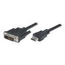 Καλώδιο HDMI Techly to DVI-D 5m Black