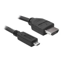 Καλώδιο HDMI Delock Ethernet A -> micro D M/M 3.00m 4K