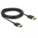 Καλώδιο HDMI Delock HighSpeed Ethernet A->A 4K 3D 0,25m Black