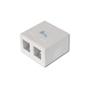 Αξεσουάρ Δικτύου Digitus Housing for Keystone 2xKeystone, White