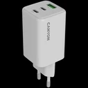 Φορτιστής Πρίζας Canyon CU65ACC GaN 65W PD, 3-Port (USB-A/USB-C) retail
