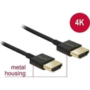 Καλώδιο HDMI Delock Ethernet A -> A M/M 1.00m 3D 4K slim