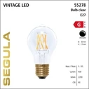 Λάμπα LED Segula clear E27 5W 2200K dimmable