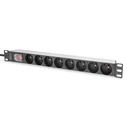 Πολύπριζο Rack Digitus PDU 1U 8xCEE7/5 outputs 230V/16A Black