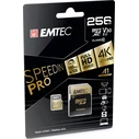 Κάρτα Μνήμης microSDXC 256GB Emtec UHS-I U3 V30 A1 SpeedIN Pro + Adapter