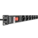 Πολύπριζο Rack Digitus PDU 1U 8xCEE7/5 outputs 230V/16A Black