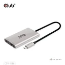 Αντάπτορας USB Club 3D Thunderbolt 3 > 2x DP 1.2 4K@60Hz aktiv St/Bu retail