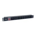 Πολύπριζο Equip 19"(1HE)8-way IEC C20 1.8m Alu. Sch
