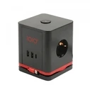 Πολύπριζο με USB Olympia socket cube IOIO SW 1000, Black