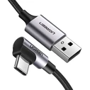 Καλώδιο USB UGreen Angled USB-C To USB-A Data Cable Black 1M