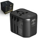 Αντάπτορας Πρίζας Extralink Smart Life EU/UK/USA/AU/CH + USB-C USB-A