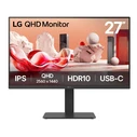 Monitor 27" LG 27BA65QB-B Business QHD IPS Black