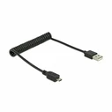 Καλώδιο USB Delock A -> Micro-B M/M 0.20m-0.60cm Spiral