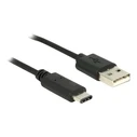 Καλώδιο USB Delock A -> C M/M 0.50m Black