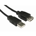 Καλώδιο USB EFB USB2.0 extension A-A,M/F,5m,Black,Class