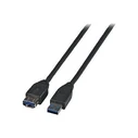 Καλώδιο USB EFB USB3.0 extension A-A,M/F,3m,Black,Premium