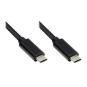 Καλώδιο USB Goodconnections USB 3.1 (Gen.1) USB-C Black 0,2m