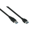 Καλώδιο USB Kabelmeister USB3.0 extension A M.-A F. UL Black 0,5m
