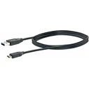 Καλώδιο USB Schwaiger 3.1 M. C->3.0 TypA 1,00m Black