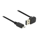 Καλώδιο USB Delock A -> Micro-B M/M 1.00m 90°sw Easy USB