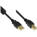 Καλώδιο USB Goodconnections USB2.0 m.Ferrit A-B schw. 0,5m