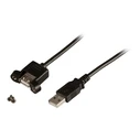 Καλώδιο USB EFB USB2.0 extension A-A,male to female,0.5m,sw,Classic