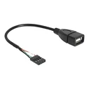 Καλώδιο USB Delock Pinheader 4Pin -> A F/F 0.20m