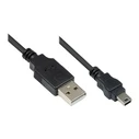 Καλώδιο USB Goodconnections USB2.0 A-Mini B5pol. schw. 0,15m