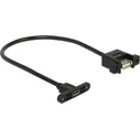Καλώδιο USB Delock A -> Micro-B F/F 0.25m Installation