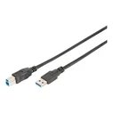 Καλώδιο USB Digitus USB 3.0 connection cable Typ A -B M/M 1.8m, sw