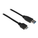 Καλώδιο USB Goodconnections USB 3.0 A-Micro B Black 2m